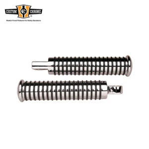 Custom Chrome O-RING Extended Length Pegs Fit For Harley Touring Softail Glide - Picture 1 of 1