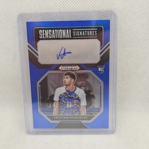TRISTAN VUKCEVIC 2023 Panini Prizm Draft Picks #SS-TVK BLUE AUTO RC #73/125 - Picture 1 of 2