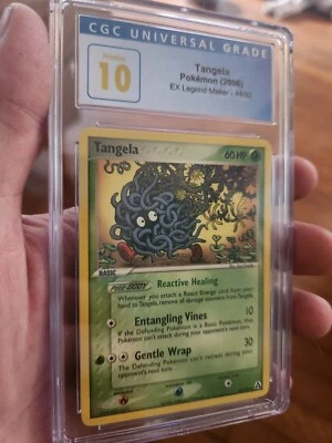 (POP 5) CGC 10 PRISTINE Tangela 2006 Pokemon EX Legend Maker 44/92 - Image 1 of 4