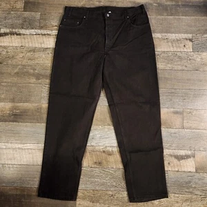 Vintage 545 Orange Tab Levi’s Jeans Black Loose Fit Denim Mens 44x34 Big & Tall - Picture 1 of 10