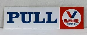 Vintage VALVOLINE Motor Oil Window Glass Door PUSH / PULL Sticker Decal NOS - Picture 1 of 3