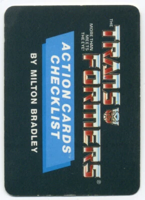 TRANSFORMERS ACTION CARDS #96 Checklist - Image 1 of 3