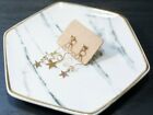 Handcrafted Elegant Korean Style Star Dangling Earring (Gold)