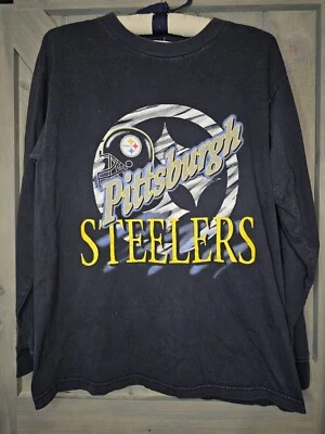 Винтажная рубашка с длинным рукавом 90-х Pittsburgh Steelers большой размер - Изображение 1 из 3