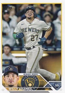 2023 Topps #106 Willy Adames MLB Milwaukee Brewers + Free Mystery Card - Picture 1 of 2