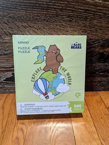 Puzzle We Bare Bears x Miniso Explora el Mundo 500 piezas Sellado - Imagen 1 de 2