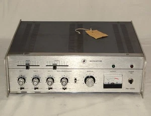Monacor PA-1200 Mischverstärker 70er Jahre Mikrofonverstärker m. Phono - Bastler - Bild 1 von 7