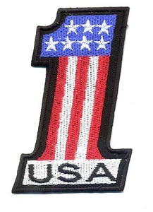 USA 1 Patch Badge Hot Rod Drag Race Motorrad #1 Kustom Kulture  - Bild 1 von 1