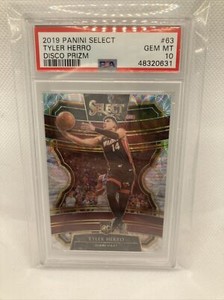 2019-20 Panini Select Tyler Herro Concourse Scope Prizm RC #63 PSA 10 GEM MINT