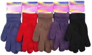New Unisex Children Magic Stretch Winter Warm Acrylic One size Soft Gloves Gift - Picture 1 of 1