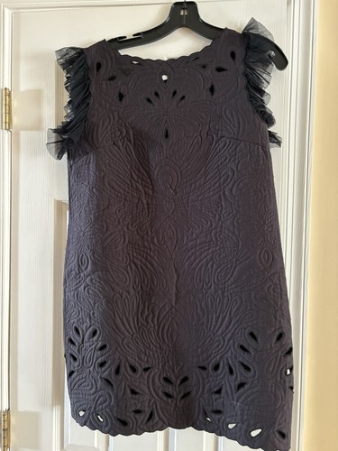 Abito RedValentino blu navy ricamato taglia 44 taglia US6 $945