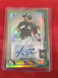 2015 Bowman Chrome Avery Romero Auto Marlins Autograph Green Refractor 69/99 - Bild 1 von 4