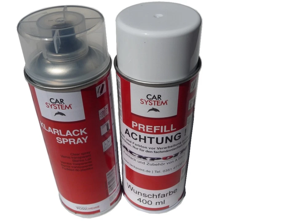Spraydose Set geeignet für Lotus Wunschfarbe + Klarlack Autolack Metallic Tunin - Bild 1 von 1