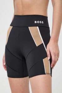 new HUGO BOSS x Alica Schmidt logo cycling shorts with color-blocking - Picture 1 of 14