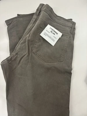 Frame Men's L'Homme Slim-Fit Mid-Rise Jeans Dusty Grey/ Gray US SIze 30 - Image 1 of 4