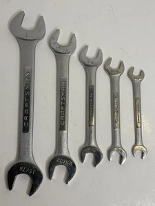 VINTAGE CRAFTSMAN -VV- SERIES USA OPEN END WRENCH SET, 6PC., 3/8" TO 1" - Bild 1 von 8