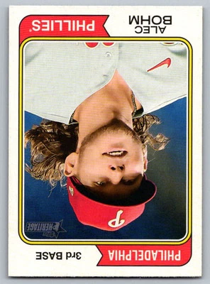 2023 Topps Heritage Alec Bohm Philadelphia Phillies #328 - Image 1 of 2