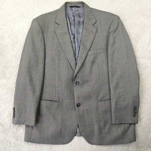 Joseph & Feiss Gold Blazer Men's 42S Grey Herringbone Striped Wool Suit Jacket - Picture 1 of 12