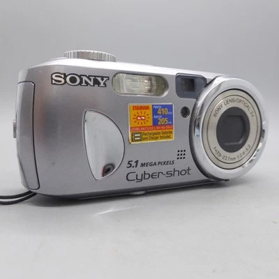 Sony Digital Camera Cybershot DSC-P93 5.1MP Silver Tested - Image 1 of 4