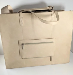 Borsa da lavoro grande BEIS bagaglio da viaggio borsa per laptop beige custodia Wknd 17x13x7 - Foto 1 di 16