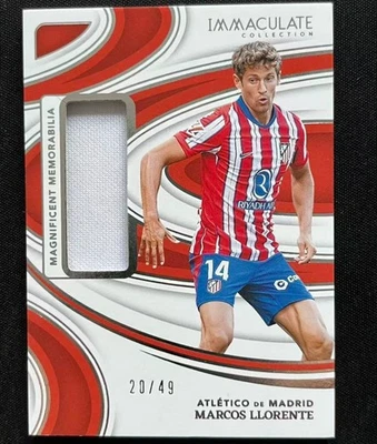 Marcos Llorente 2024-25 Panini Immaculate Magnificent Memorabilia 20/49 #ME-ML - Image 1 of 2