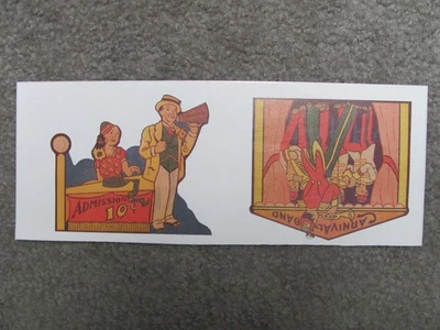 Juego de calcomanías Wyandotte Toys hojalata cuerda carnaval parque de atracciones #4271 Foto 1 de 2