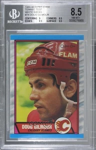 1989-90 O-Pee-Chee Tembec Test Doug Gilmour #74 BGS 8.5 HOF - Picture 1 of 3