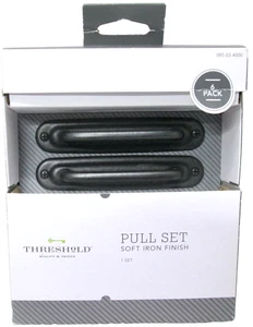 New Threshold - Pull Set in Soft Iron Finish - Set of 6 - Picture 1 of 3