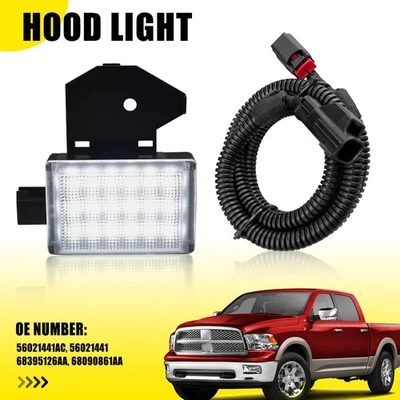 Luz de cortesía LED debajo del capó con arnés de cableado para Dodge Ram 1500 2500 3500 Foto 1 de 4