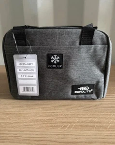 Bordlite Grey Food drink Ice Cooler Bag 5.71 Litres Picnick Bag Lunch Box - Picture 1 of 7
