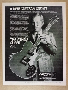 1978 Gretsch Chet Atkins Super Axe Guitar vintage print Ad - Picture 1 of 1