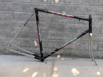 Cuadro de bicicleta de carretera Concorde 57 cm de colección súper raro con tubo Columbus PRX WoW Foto 1 de 4