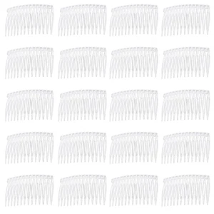 Side Combs Wedding Fancy Hair Style Veil Holder Transparent Beauty Styling Tool - Picture 1 of 8