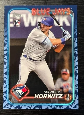 2024 Topps Series 1 - Spencer Horwitz #172 Team Color Border (RC) Blue Jays - Image 1 of 2
