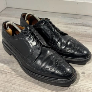 Zapatos de vestir Allen Edmonds MacNeil de cuero negro con punta de ala para hombre talla 11D 9107 - Imagen 1 de 10