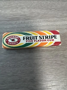 5 Vintage Fruit Stripe Gum Pack Sealed 1960-70s - Picture 1 of 9