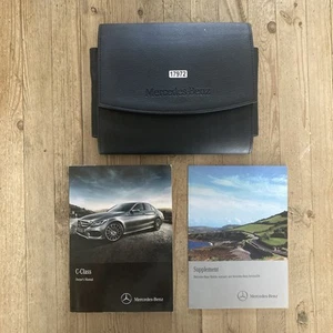 14-18 MERCEDES C CLASS ESTATE OWNERS HANDBOOK MANUAL & WALLET 2014 Ref17972 - Picture 1 of 24