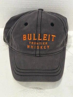 Bulleit Frontier Whiskey Cap Hat Gray Mens Adjustable Embroidered District👀🔥🔥 - Image 1 of 4