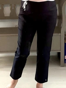 Coast Black Trousers Ankle Stretch Uk 16 - Picture 1 of 8