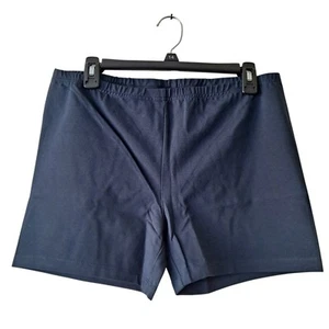 NWT Lands' End Shorts Pull On Casual Loungewear Classic Navy Blue Girls Size XL+ - Picture 1 of 9