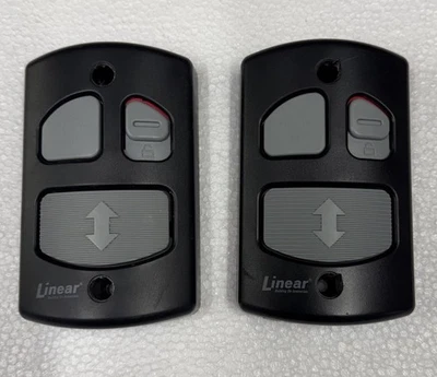 Pair Linear HAE00001 - 3-Button Deluxe Wall Station for Linear Gate Openers Used - Image 1 of 2