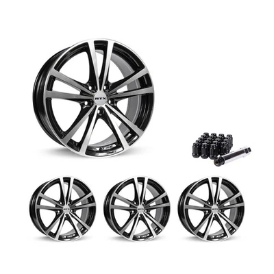 5x114.3 Set of 4 15" Rims Black Alloy Wheel fits 2002-05 Buick Park Avenue, OER0 - Image 1 of 4