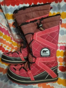 Sorel Glacy Explorer Botas Impermeables Aisladas Rosa Mujer 9 - Imagen 1 de 8