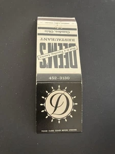 Vintage Ohio Matchbook “Deem’s Restaurant” Camden - Picture 1 of 2