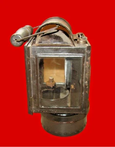 Karbidlampe mit emailliertem Reflektor Anfang 20. Jh. - Bild 1 von 8