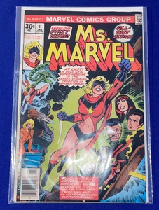vintage 1976 Ms. Marvel COMIC BOOK #1 VG+ BAGGED&BOARDED Stan Lee - Picture 1 of 6