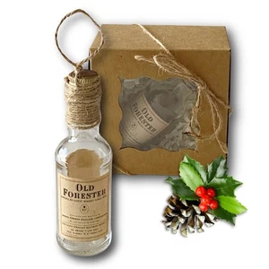 Old Forester Straight Bourbon Whisky Artisan Vintage Glasflasche Ornament - Bild 1 von 8