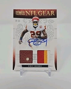 2010 National Treasures Eric Berry NFL Gear RC Patch Ball Patch Auto #'d 10/25 - Bild 1 von 10