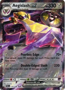 Aegislash ex 135/182 Near Mint SV04: Paradox Rift Double Rare Pokemon Ship Now - Picture 1 of 2