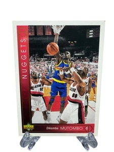1993-94 Upper Deck  #55 - Dikembe Mutumbo - Denver Nuggets - Picture 1 of 4